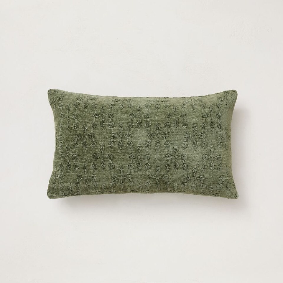 Chenille Jacquard Cushion Cover West Elm UK